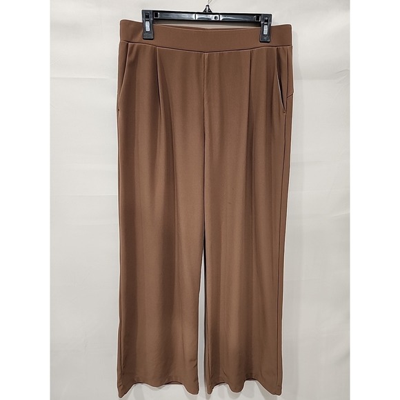 Halara Active Other - Halara Active Pants Womens L Brown Polyester Blend Elastic Waist Pockets Stretch